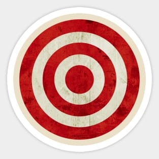 Grunge Bullseye Sticker